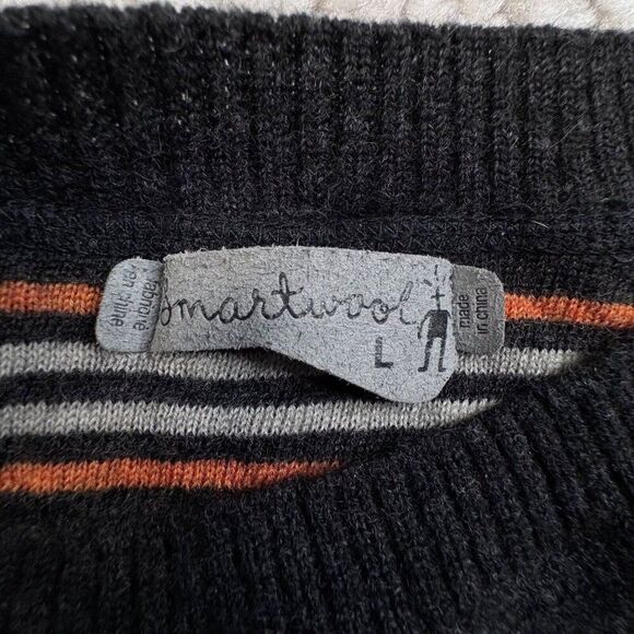 Smartwool Merino Wool Crewneck Sweater Gray FLAW - Picture 3 of 6